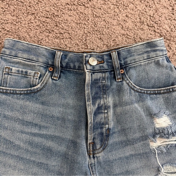 Pacsun Vintage High Rise Denim Short Womens 25 - Picture 2 of 11